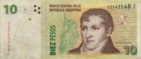 Argentinien / Argentina P.354 10 Pesos (2003-2011) (3) 