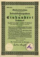 Ehestandsdarlehen 100 Reichsmark 1933 (2) mit Stempel 