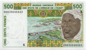 West-Afr.Staaten/West African States P.710Kk 500 Francs 2000 (1) 