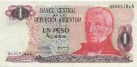 Argentinien / Argentina P.311 1 Peso Argentinos (1983-85) U.1 (1) 