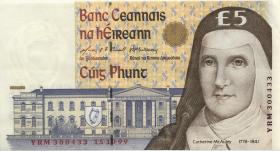 Irland / Ireland P.75b 5 Pounds 1999 (1-) 