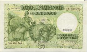 Belgisch-Kongo / Belgian Congo P.106 50 Francs = 10 Belgas 11.1.1945 (1) 