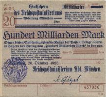 MG508.02 RPM München 100 Milliarden Mark 1923 (2/1) 