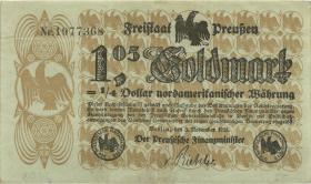 Preußen 1.05 Goldmark = 1/4 Dollar 1923 (2) 
