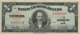 Kuba / Cuba P.077a 1 Peso 1949 (3) 