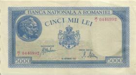 Rumänien / Romania P.055 5.000 Lei 28.9.1943 (2) 