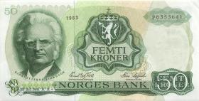 Norwegen / Norway P.37d 50 Kronen 1983 (1/1-) 