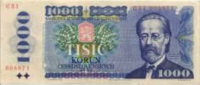 Tschechoslowakei / Czechoslovakia P.098a 1000 Kronen 1985 C (2) 