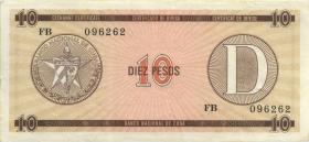 Kuba / Cuba P.FX35 10 Pesos Exchange Certificate (3) 