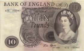 Großbritannien / Great Britain P.376b 10 Pounds (1964-75) (1) 
