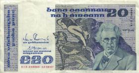 Irland / Ireland P.73c 20 Pounds 1987 (3) 