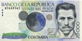 Kolumbien / Colombia P.454w 20.000 Pesos 6.8.2010 (1) 