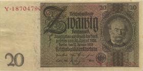 R.174a: 20 Reichsmark 1929 C/Y (3) 