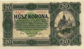 Ungarn / Hungary P.061 20 Kronen 1920 (1) 