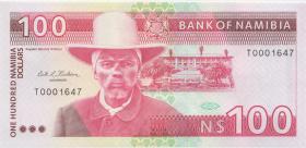 Namibia P.03 100 Dollars (1993) low numbers (1) 