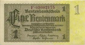 R.166cF: 1 Rentenmark 1937 Reichsdruck (1) 