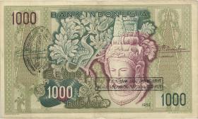 Indonesien / Indonesia P.048 1000 Rupien 1952 mit Stempel (3) 
