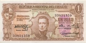 Uruguay P.035b 1 Pesos 1939 Serie C (1) 