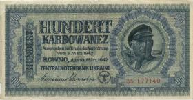 R.597a1: Besetzung Ukraine 100 Karbowanez 1942  (4) 