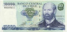 Chile P.157b 10000 Pesos 2001 (1) 