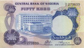 Nigeria P.14a 50 Kobo (1973-78) (2) 