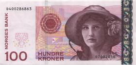 Norwegen / Norway P.49e 100 Kronen 2010 (1) 