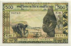 West-Afr.Staaten/West African States P.802Tk 500 Francs o.D. (1) 