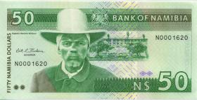 Namibia P.02 50 Dollars (1993) low number (1) 