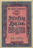 Liechtenstein P.3 50 Heller (1920) (2) 