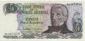 Argentinien / Argentina P.312 5 Peso Argentinos (1983-85) U.1 (1) 