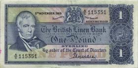 Schottland / Scotland P.169b 1 Pound 5.11.1969 A/5 (3) 