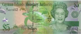 Cayman-Inseln P.39a 5 Dollars 2010 (1) 
