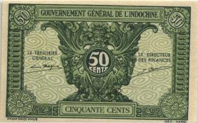 Franz. Indochina / French Indochina P.091a 50 Cents (1942) (1) 