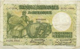 Belgisch-Kongo / Belgian Congo P.101 50 Francs = 10 Belgas 7.2.1934 (3) 