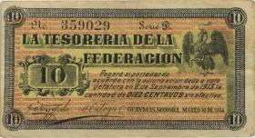 Mexiko / Mexico P.S1058 10 Centavos 1914 (3+) 