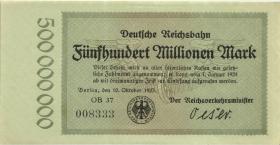 RVM-09 Reichsbahn Berlin 500 Millionen Mark 1923 OB (1) 