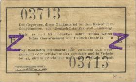 R.932c: Deutsch-Ostafrika 1 Rupie 1915 mit Überdruck Z (2) 