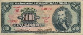 Brasilien / Brazil P.174a 5.000 Cruzeiros 5000 Cruzeiros (1964) (3) 