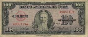 Kuba / Cuba P.082a 100 Pesos 1950 (3) 