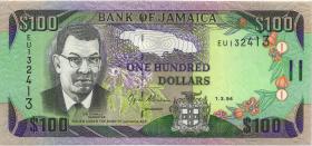 Jamaika / Jamaica P.076a 100 Dollars 1994 (1) 