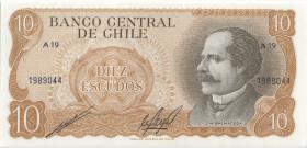 Chile P.143 10 Escudos (1967-76) (1) 