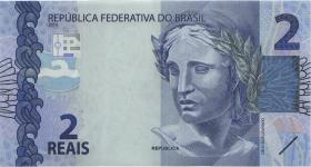 Brasilien / Brazil P.252e 2 Reais 2010 (2020) (1) 