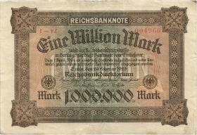 R.085b: 1 Million Mark 1923 YZ (3) 