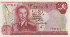Luxemburg / Luxembourg P.56 100 Francs 1970 (1) D 