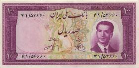 Iran P.057 100 Rials (1951) (1-) 