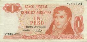 Argentinien / Argentina P.293 1 Pesos (1974) (3/2) U.1 