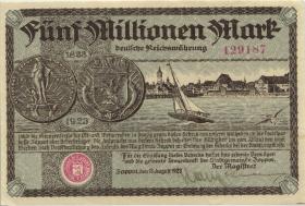 Notgeld Zoppot 5 Millionen Mark 1923 (1) 