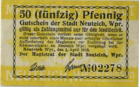 Notgeld Neuteich / Danzig 50 Pfennig 1920 (1) 