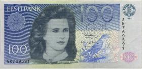Estland / Estonia P.74 100 Kronen 1991 (3) 