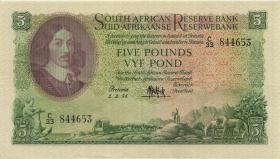Südafrika / South Africa P.096c 5 Pounds 2.3.1954 (Englisch) (3) 
